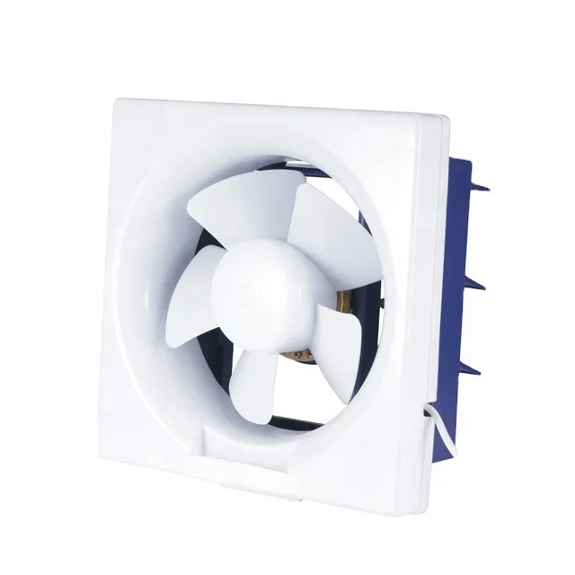 6 8 10 inch Window shutter bathroom exhaust fan Kitchen Ventilation Fan Plastic Metal back Square Wall mounted Exhaust fan