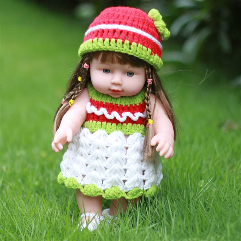 30cm Baby Sleep Doll Girl Child Princess Baby Gift Lifelike Soft Toys Silicone Vinyl Reborn Doll
