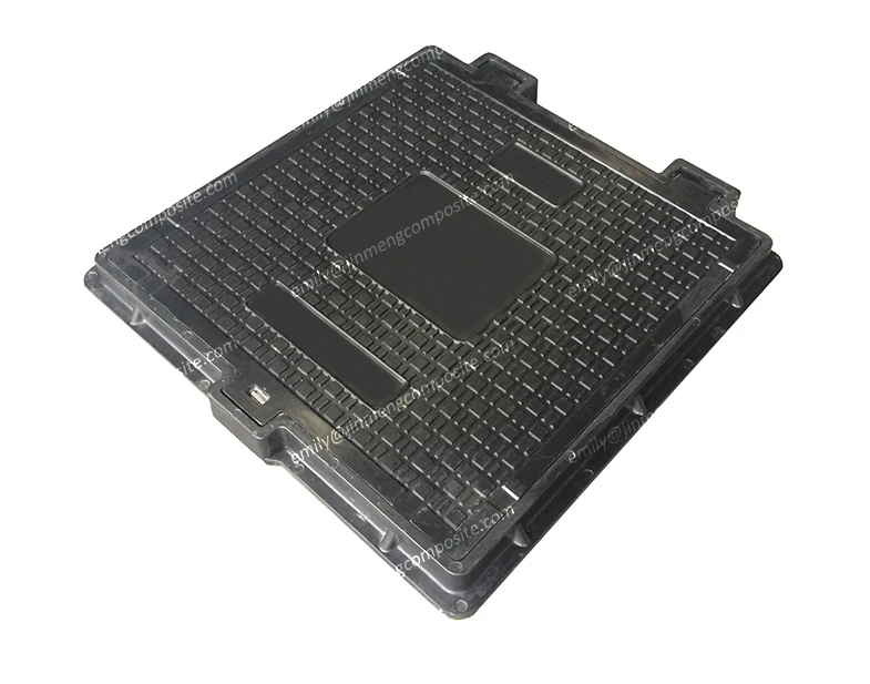 Square 600x600mm frp manhole cover of highway fiberglass
