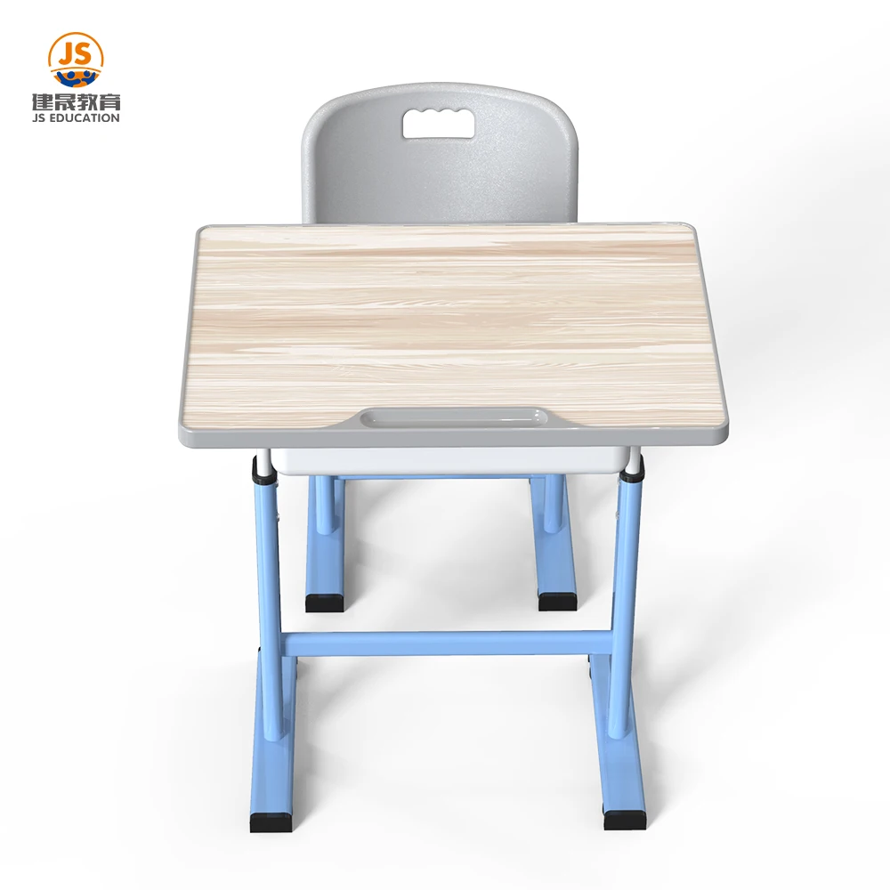 New product mechanical adjustment Simple and comfortable school classroom desk and chair set HY-0336
