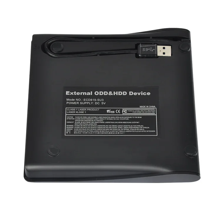  Портативный внешний оптический привод коробка 9 5 мм SATA USB 3 0 DVD/CD-RW горелки чехол