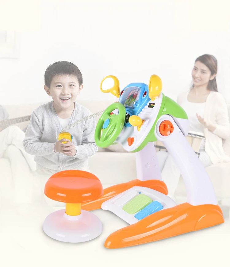 Children Preschool Educational Baby Toys Driving Toy Steering Wheel Toy