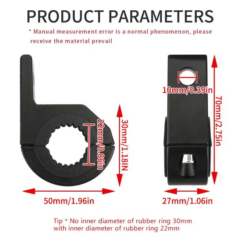 1 Piece Universal ATV UTV TRUCK AU Motorcycle Bar Pipe Tube Holder LED spotlight Mount Clamps