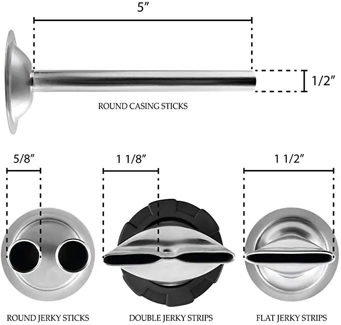 Manufacturer hot selling high quality stainless jerky gun kit and beef jerky maker
