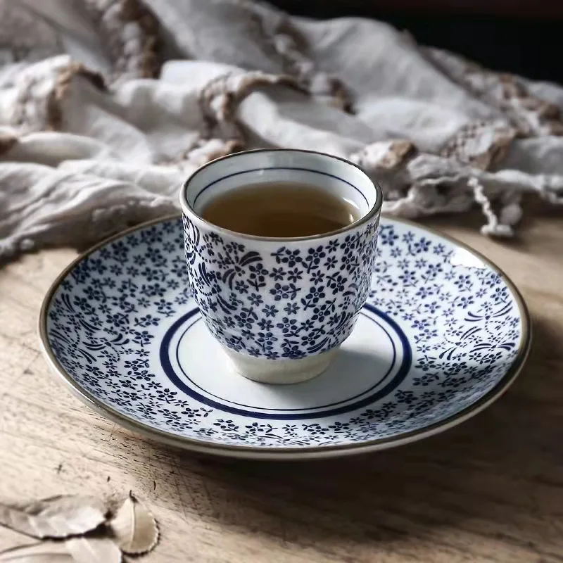 Eco friendly customized ceramic mugs reactive glaze coffee cups retro small tea cup 220ml drink mug for restaurant