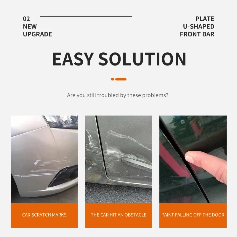 JFC-4001 Universal bull bar front and rear bumper car grille guard for toyota hilux vigo Revo D-MAX ford Ranger T6 Triton