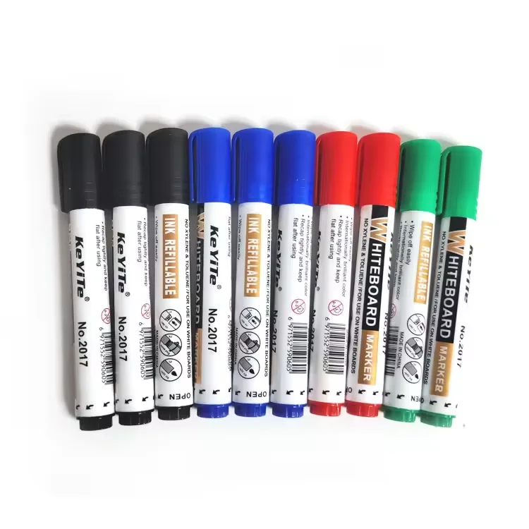 Odorless Whiteboard Marker Pen Cheap Custom Logo Bulk Erasable Jumbo Classic 4 Colors Whiteboard Marker