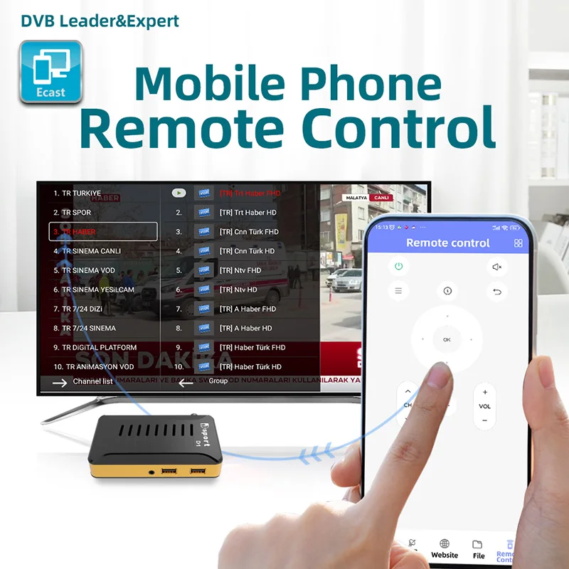 New 4k Satellite Receiver Set Top Box 1080P Full High Definition Digital Decoder Satellite TV Receiver