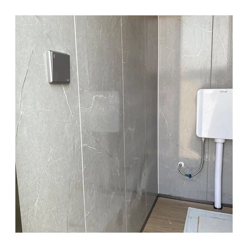 Factory Wholesale Chalet De Jardin Habitable Steel Frame+ Solid Wood Toilet Container House