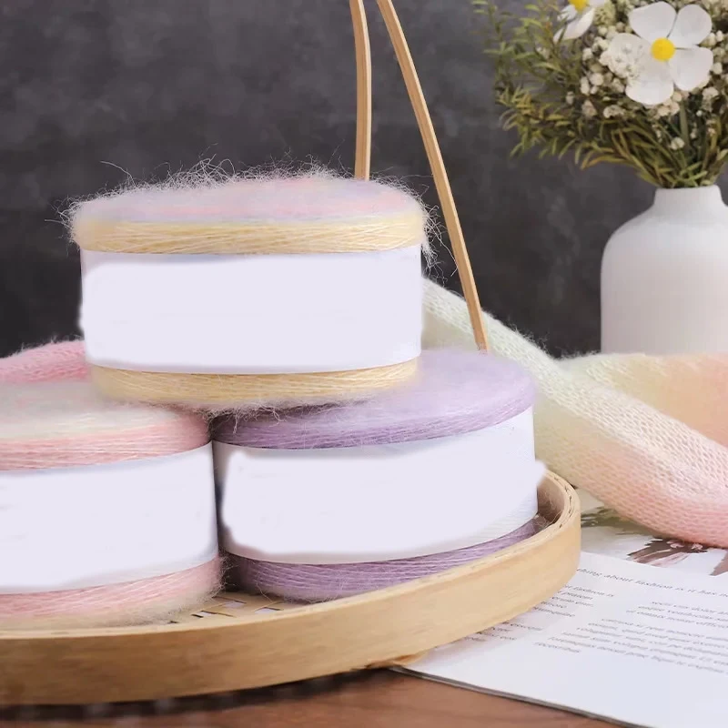 Wholesale Price Manufacturers Fancy Multi-color 100g Yarn Mohair for Fashion Sweater