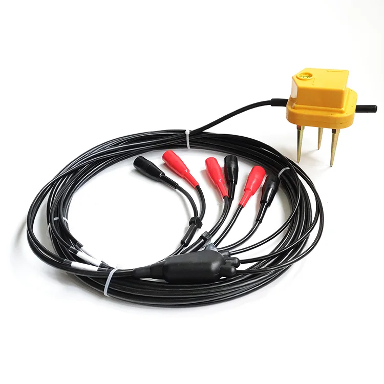 Three component geophone 4.5Hz With 3 pairs Mueller Clip connector , triaxial geophone, 3 C Geophone 4.5 hz