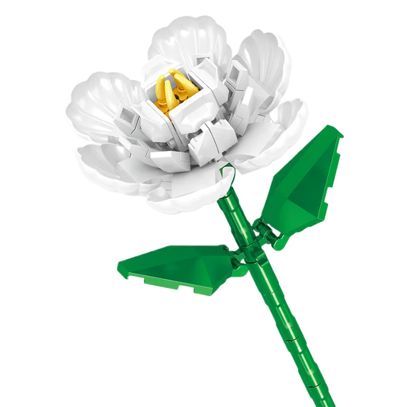 HY Toys Zhe High Play Building Blocks Bouquet Rose Flowers Sunflower diy Send Girls Splicing Decoration