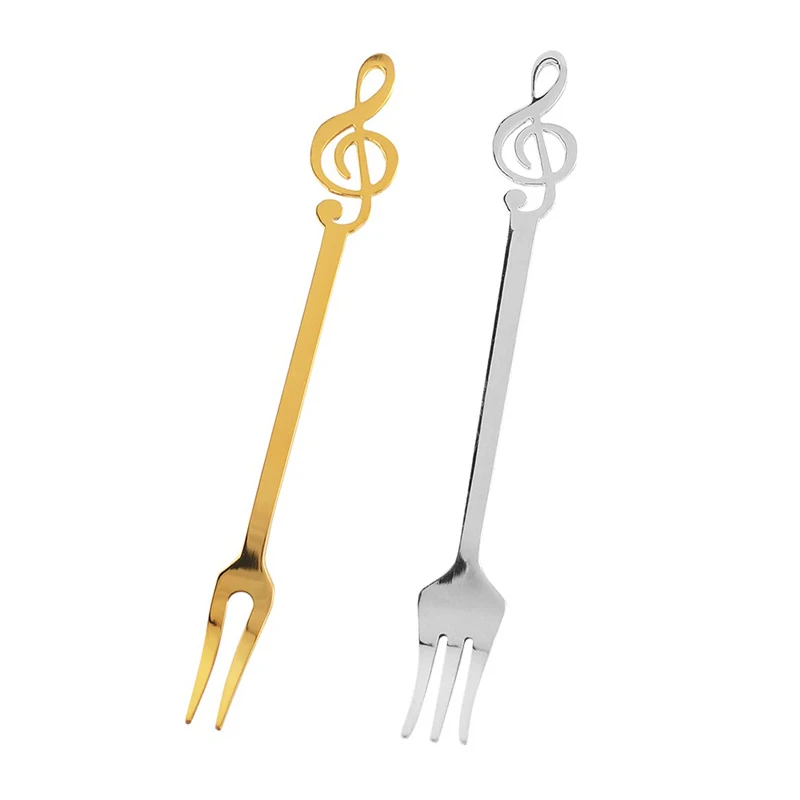 Высококачественные серебряные столовые приборы на заказ, мини-вилка для десертов, вилки для фруктов из нержавеющей стали