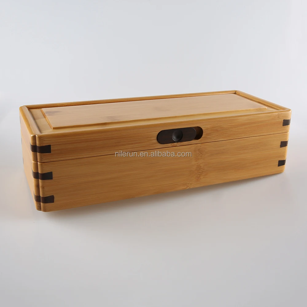 Luxury Wooden Candy Container Holder Coffee Caddy Storage Organizer Chest Jewelry Gift Packaging Case Big Large Bamboo Tea Box