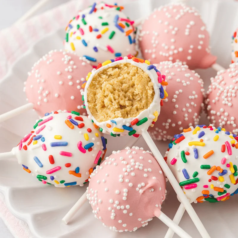 800W Hot New Selling Mini Cake Pop Maker Machine with Non-Stick Baking Plate, Makes 12 Cake Pops, Birthday Holiday Festival Gift