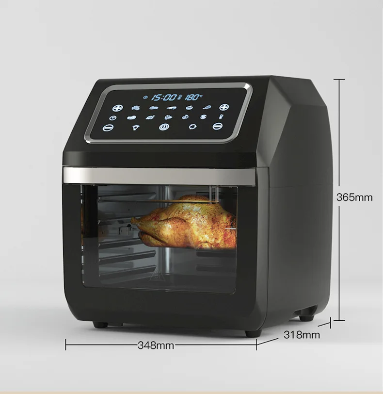 Home Appliance Healthy 10L Medium Capacity Air Fryer with Touch Screen Display