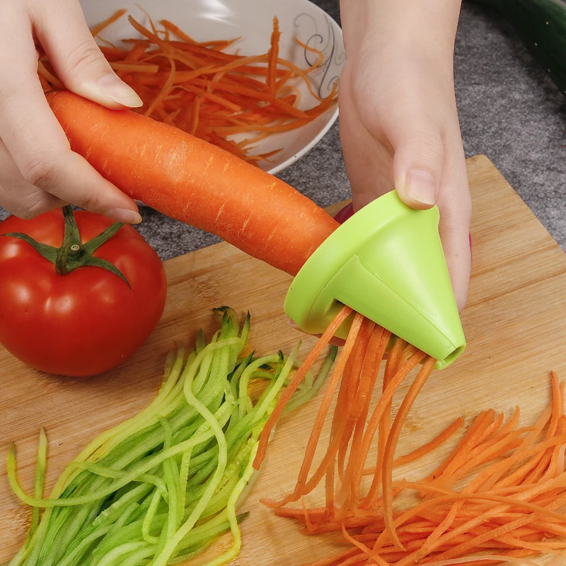Vegetable Fruit Slicer Stainless Steel Potato Cutting Spiral Slicer Carrot Shred Device Cook Salad  Radish Cutter Kitchen Tools