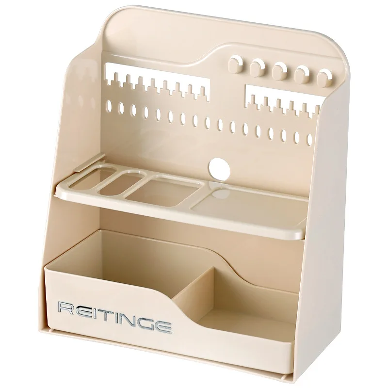 Modern Style Plastic Makeup Organizer Storage Box Household Multifunctional PET Cosmetic Storage Box Container