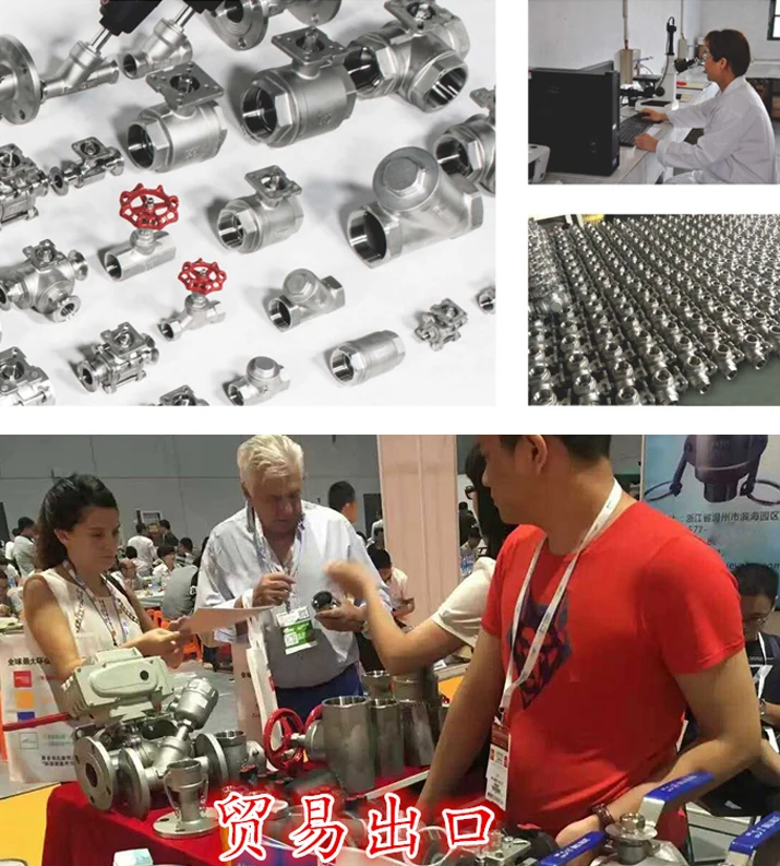 TKFM high platform pneumatic Female thread screw two piece stainless steel ball valve