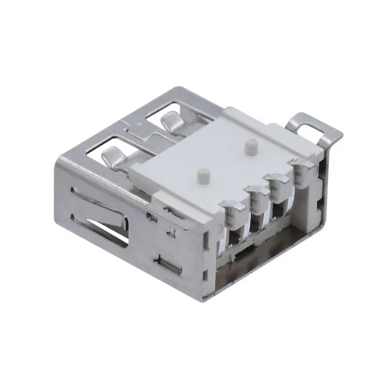 USBRR SMT USB 2 0 типа гнездовой Коннектор с 4-контактным расположением прямой/завитой кромкой гнездо SMD высоким током AF