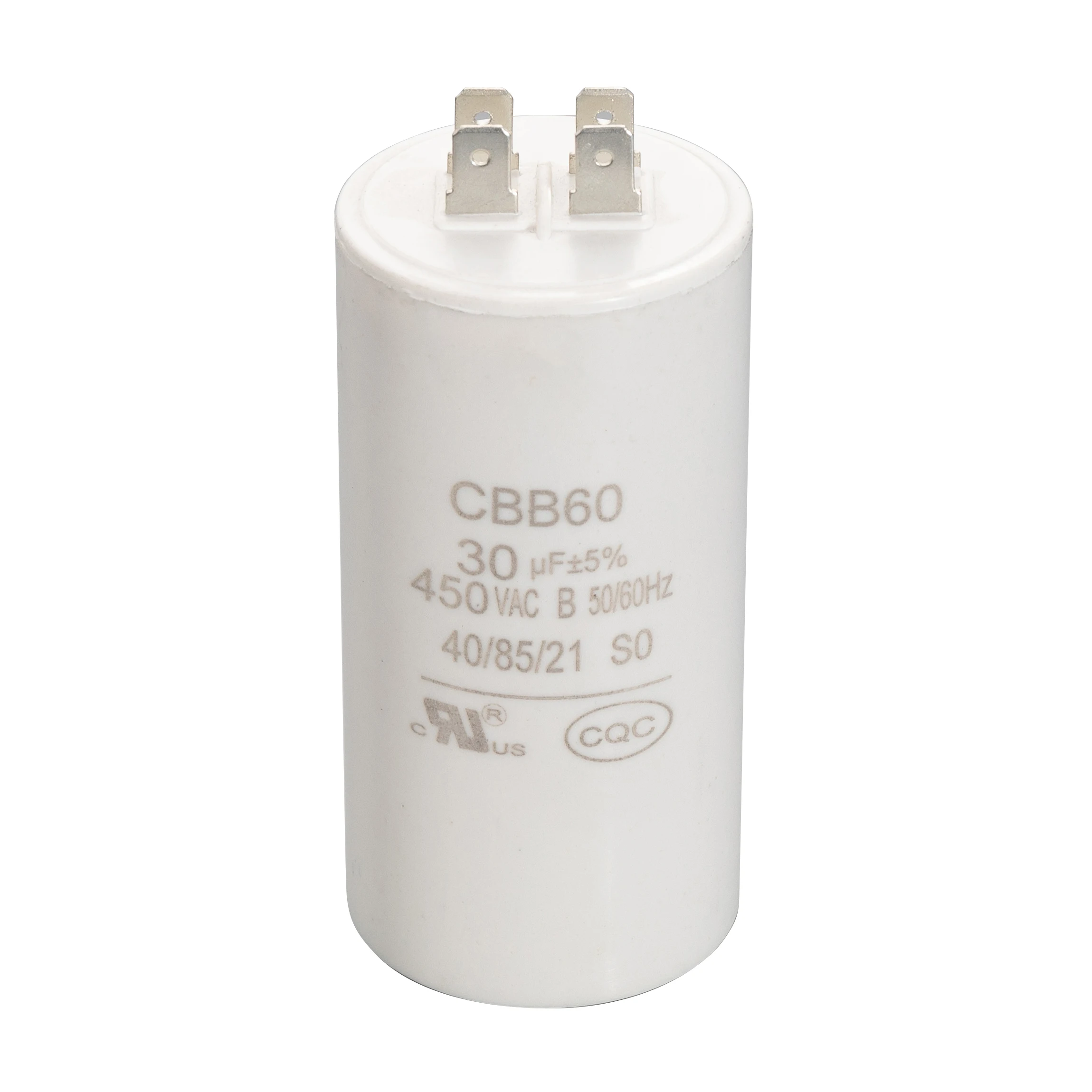 AC Capacitor CBB60 CE Certification for motor run applications