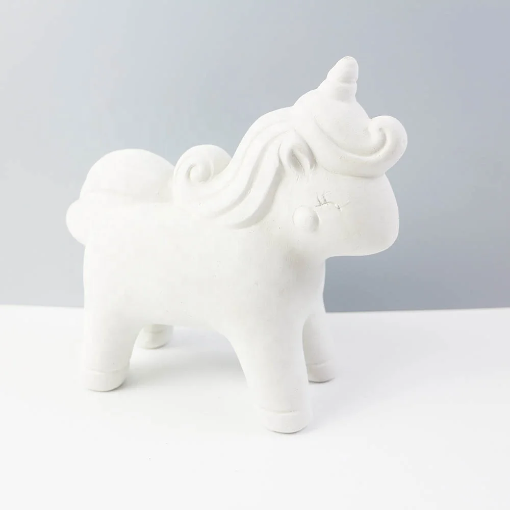 Educational DIY Painting Ceramic Unicorn Saving Bank Paint Your Own For Kids Animal Paint Set