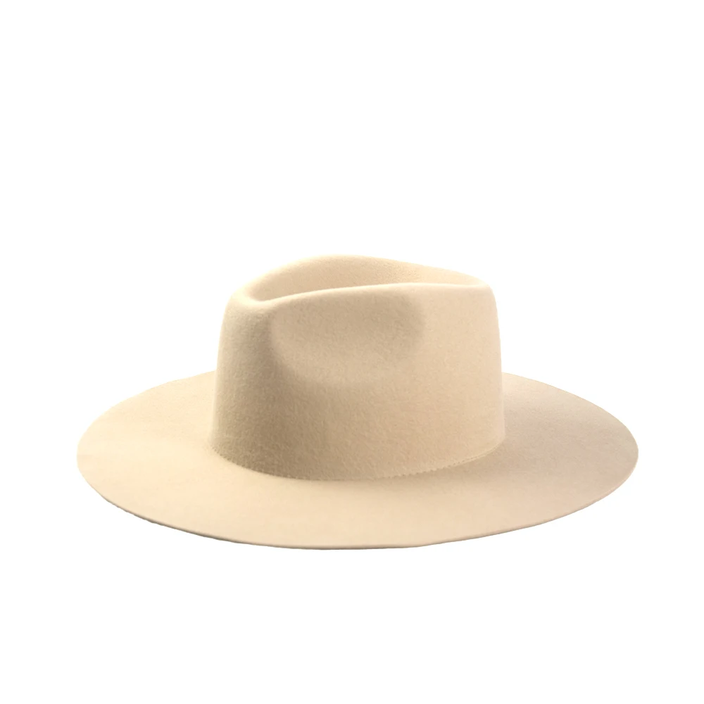 LIHUA Wholesale Multiple Color Spring Outdoor Fashion Medium Brim 100% Wool Fedora Hats For Women And Man