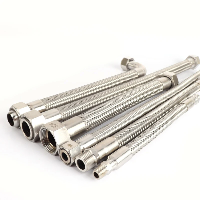 galvanized metal flexible hose stainless steel wire braided water hose corrosive resistant Corrugated metal hose