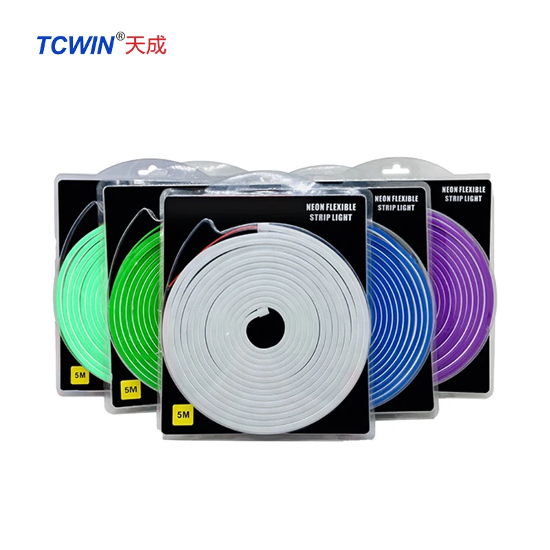 6*12 мм толщина силиконовой трубки smd2835 24 В 5 м в рулоне круглая rgb светодиодная неоновая