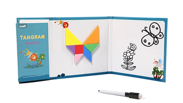 Educational Intelligent Kid Toy Puzzle Magnetic Tangram
