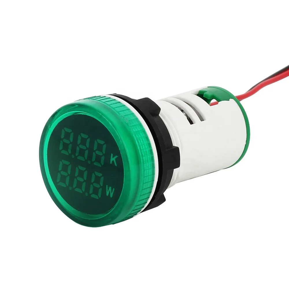 NIN big green digital tube signal light lamp indicator power meter
