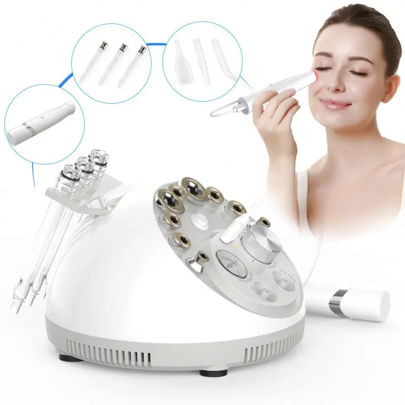 
3 in 1 Diamond Microdermabrasion Blackheads Removal Machine Laser Eye Massager Anti-aging Beauty Device 
