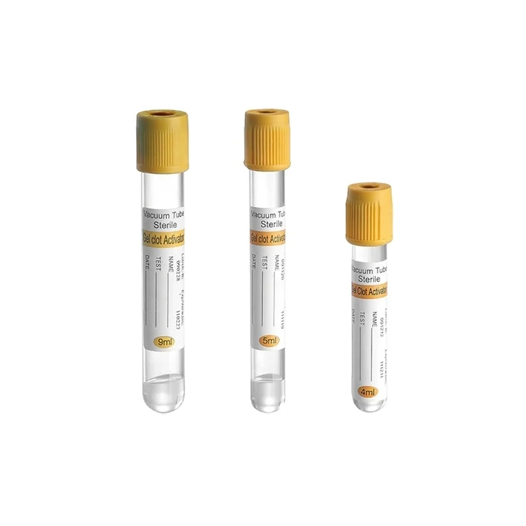 Disposable Yellow Top Vacuum Edta Colector Container Colllection Cell Free Sedimal Golden Vac Collect Draw Blood Tube