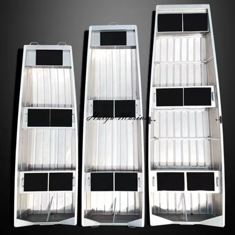 Flat bottom aluminum jon boats with or without engine