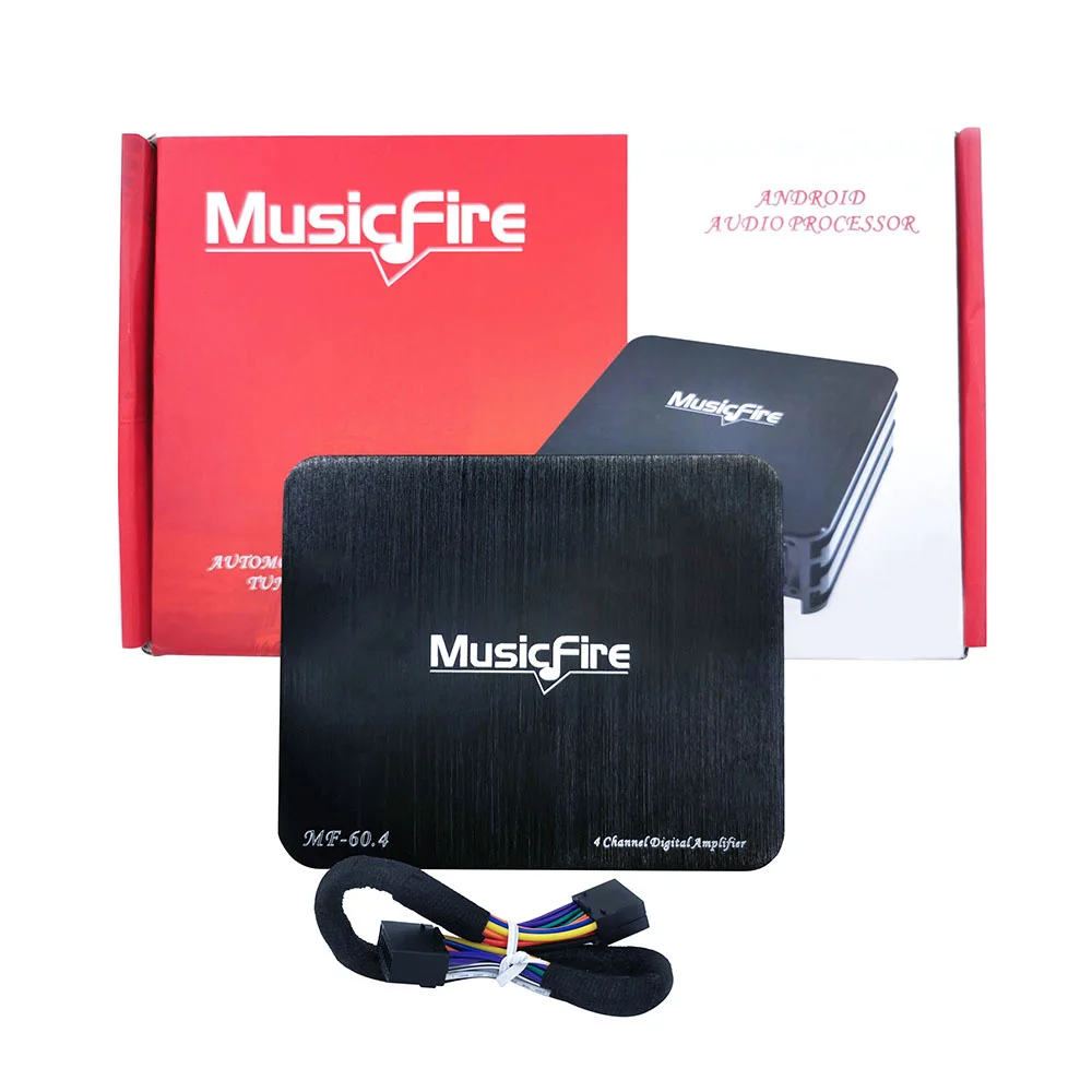 factory Hot selling cheap price car audio DSP amplifier processor with amp  support computer / phone(MF-60.4)