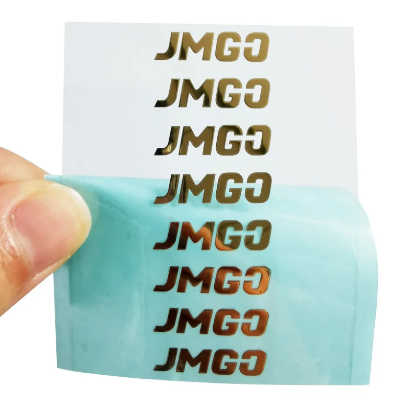 Custom Logo Stickers Ceramic Cups Glass Bottle Letters 3D Nickel Decal Label Stickers Metallic Labels Transfer Metal Waterproof