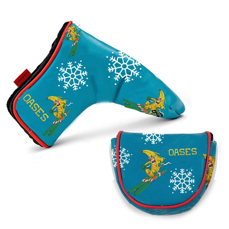 High Quality Custom Real Genuine Leather Putter Golf Head Cover