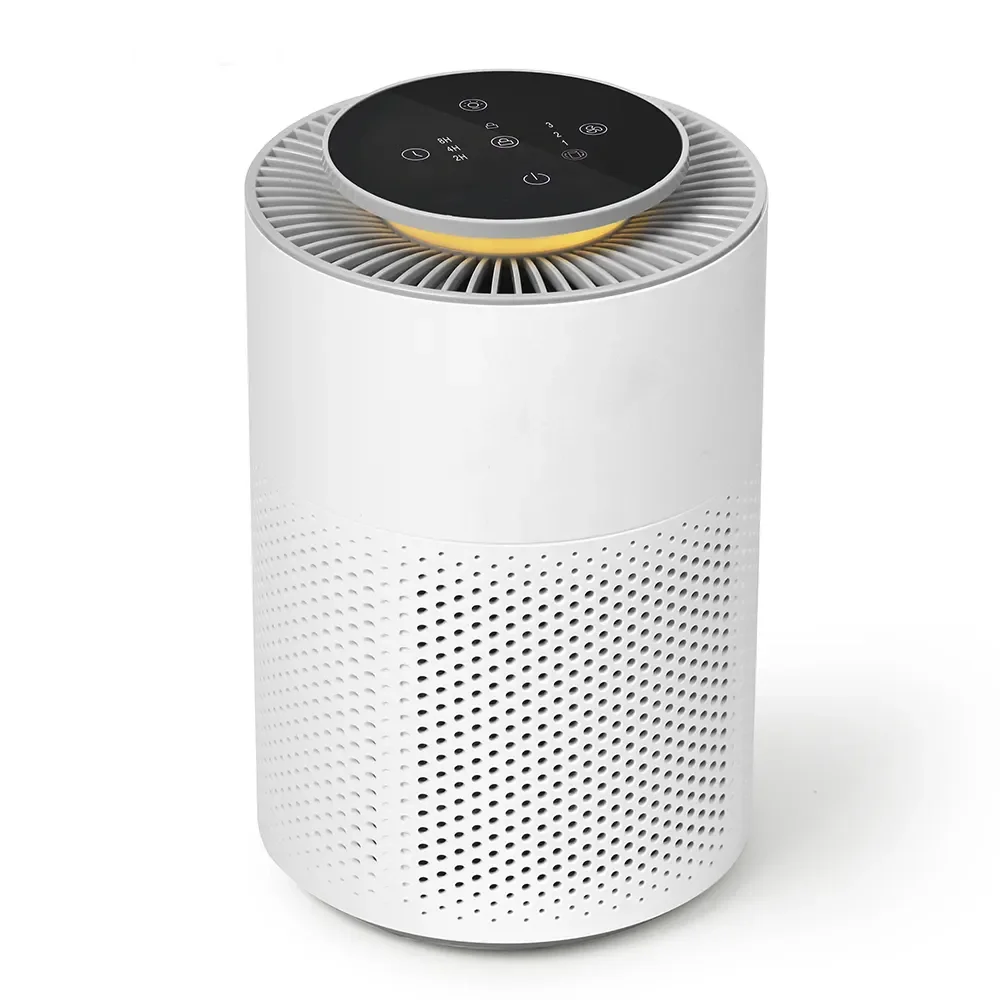 Desktop air purifier; Electric air purifier with child lock, timer, night light; OEM, ODM