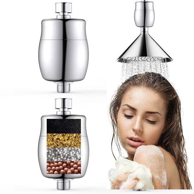 Universal Shower Water Filter head Water Purifier for Bathroom Shower Head with 6 stages Filtration System