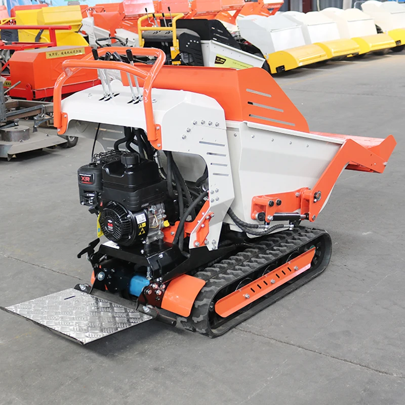 4x4 Compact Self-loading High Efficiency Max Loading Capacity 500 kg 800 kg Small Crawler Mini Dumper