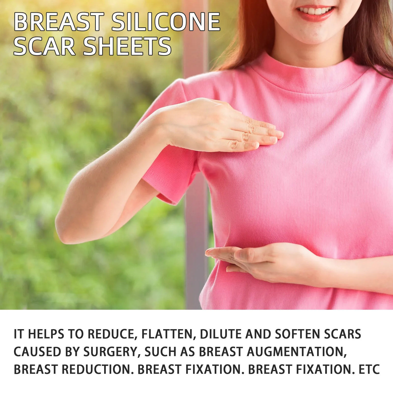 Breast Scar Sheet Areola Flattening Lightening and Softening for Breast Surgery Breast Scar Patch