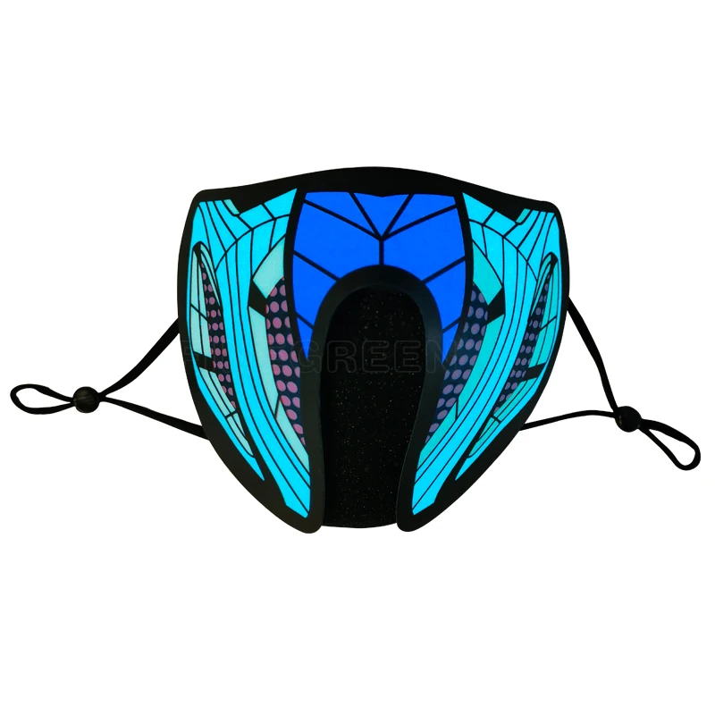 cool light new design led face mask led Halloween party mask