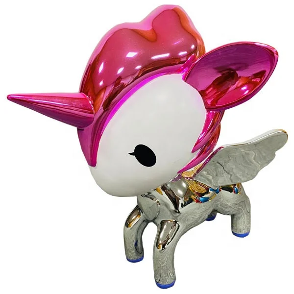Customized unicorn desktop ornament resin crafts Statue for Home Living Decoration