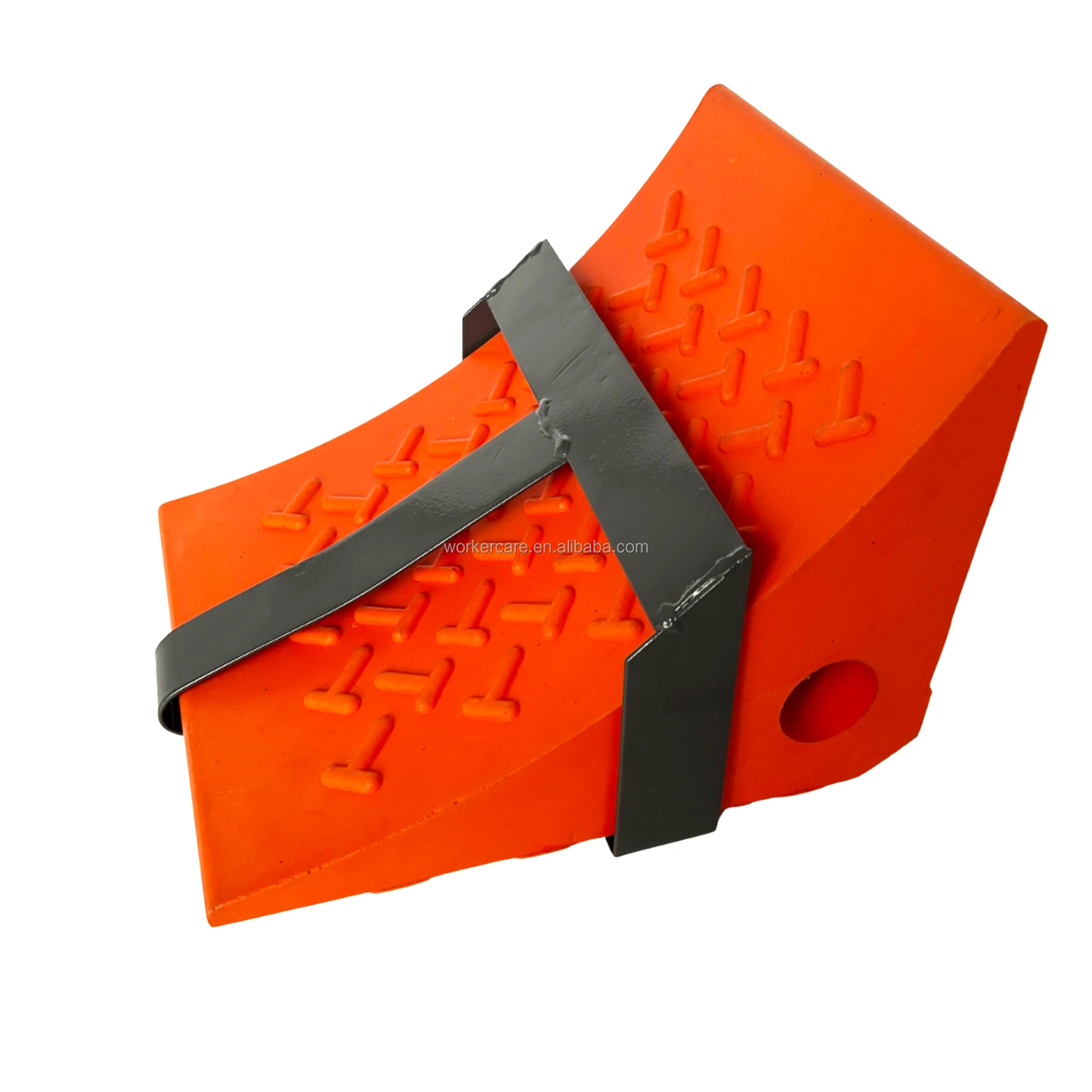 PU Foam Wheel Chock Holder, Steel Wheel Chock Holder Bracket for 5Tons Urethane Polyurethane Wheel Chock