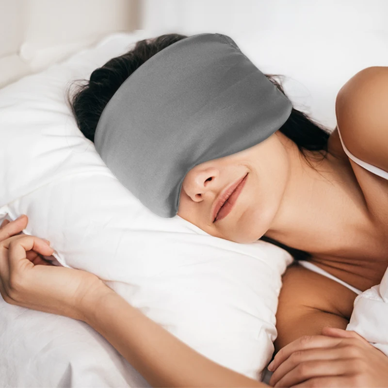 Хлопковая маска для сна ручной работы удобная и дышащая