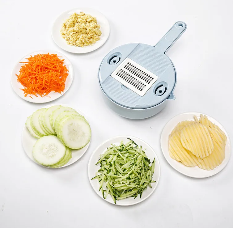 9 in 1 plastic mini food vegetable fruit pull cutter slicer dicer online