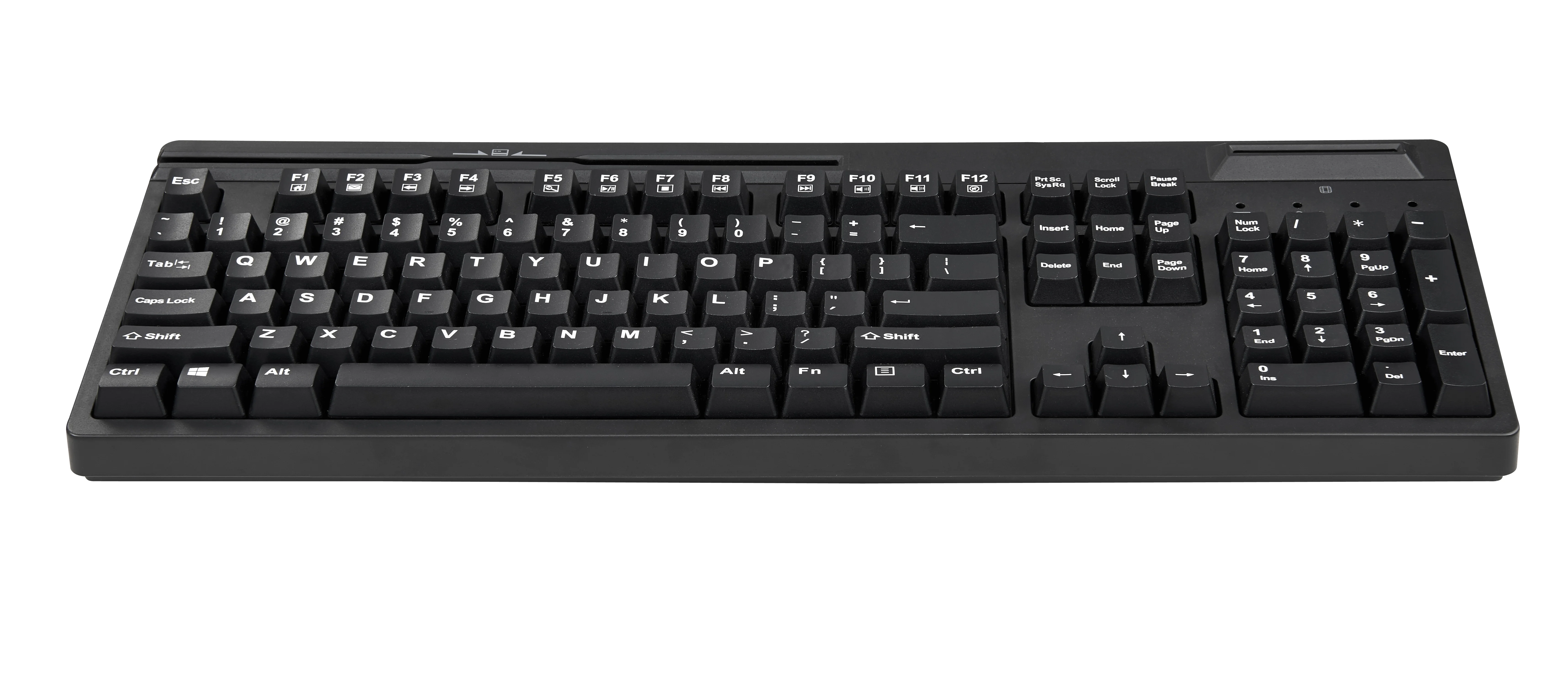 Wholesale KB104R USB Programmable Keyboard with Magnetic Card Reader for Business POS Use