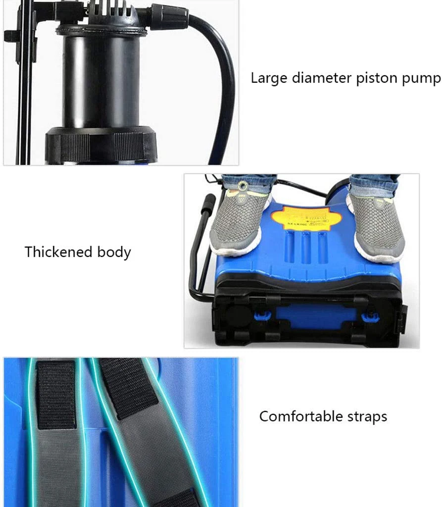 Customizable capacity 4 Adjustable Spray Nozzles Large diameter piston pump backpack agricultural pesticide sprayer