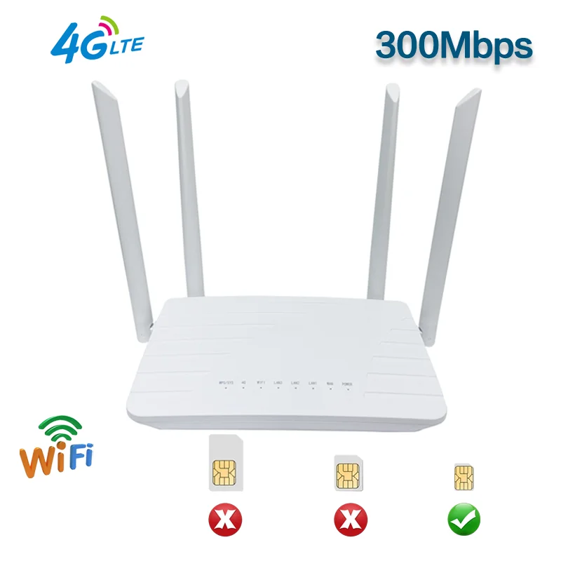Cheap price 3g 4g Lte wireless router 300Mbps with Sim Card Slot Wireless Router for home