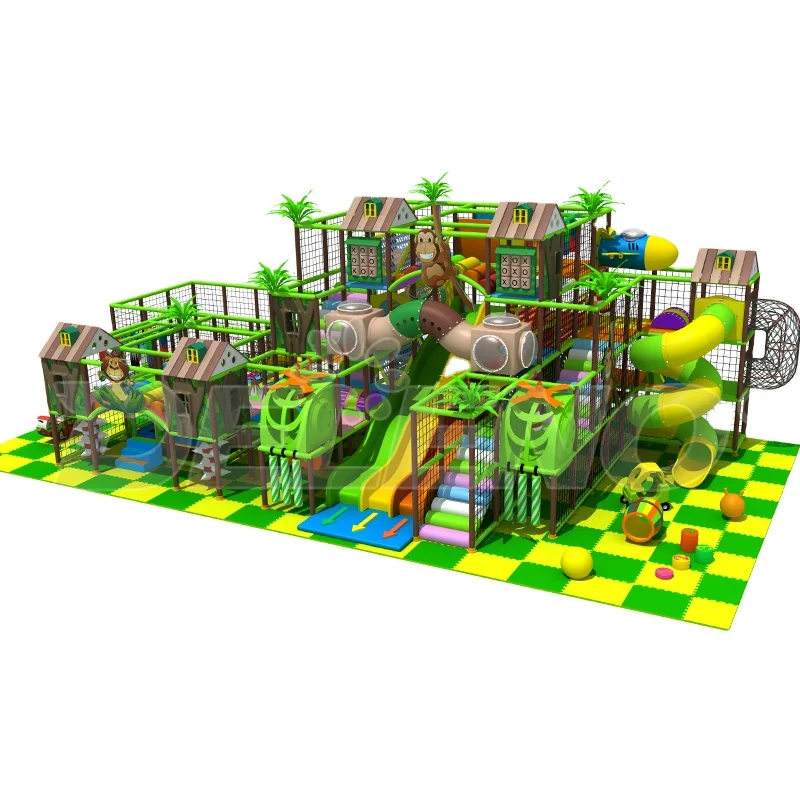Hot Selling  Play Town Customized  Commercial Play Centers Soft Play Gym Maze Forest Theme Toddler Indoor Playground For Sale